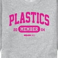 thumbnail image 3 of Mean Girls - Plastics Member Graphic Fleece Sweatshirt, 3 of 5