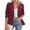 Wine, variant on WIZUTIZ Women's Slim Fit Blazer Cardigan Turn Down Collar Long Sleeve Stretch Solid Color