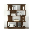 thumbnail image 6 of Kathy Ireland Home by Bush Furniture Madison Avenue 48W Writing Desk with Etagere Bookcase-Color:Modern Walnut, 6 of 7