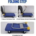 thumbnail image 5 of Yesurprise Foldable Platform Truck 2000 LBS Capacity Heavy Duty Hand Cart with 5" Wheels 41"x24" Flatbed, 5 of 7