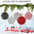 thumbnail image 4 of Bling Decor Crystal Ball Car Rear View Mirror Charm, Crystal Rhinestone Car, 4 of 4