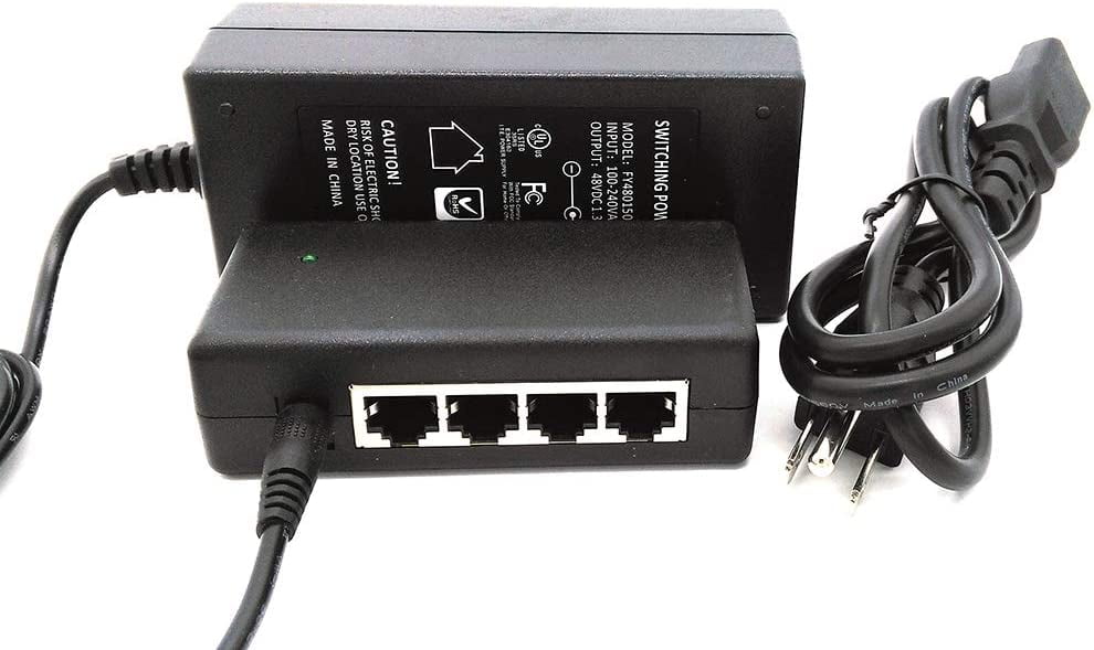 4Ports Passive Power Over PoE Injector Adapter Midspan w