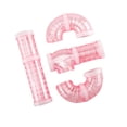 thumbnail image 3 of Juguete de tubo para hámster, túnel de juegos para hacer uno mismo, ejercicio para ratones, hámster u otros pequeños Rosa, 3 of 9