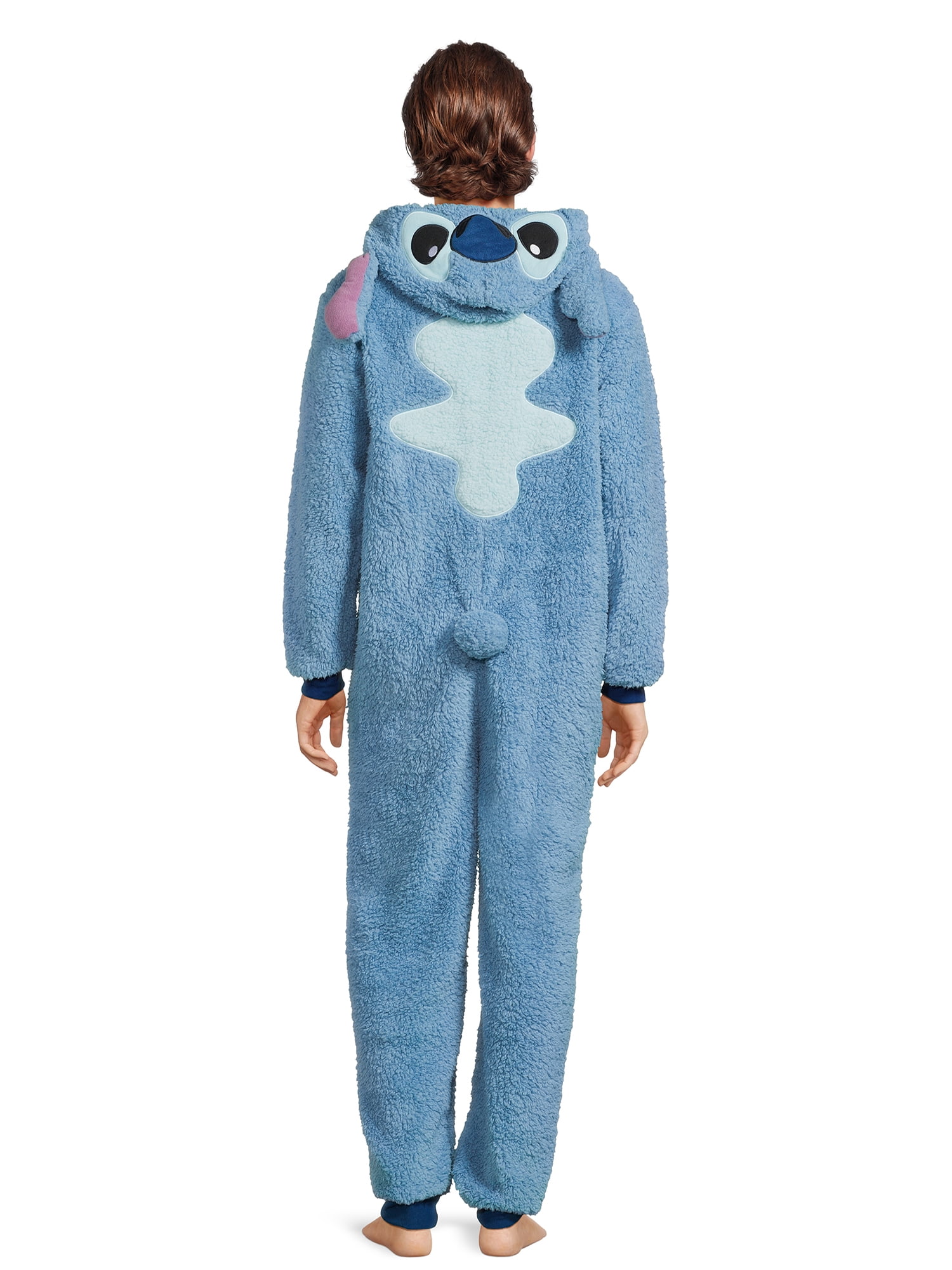 Disney Lilo and Stitch All in One Pyjamas, Warm Fleece Sleepwear for Women