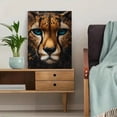 thumbnail image 5 of Qisvanset Framed Canvas Wall Art 12x16 Inch Cheetah Cat Boho Preppy Room Animal Wall Art, 5 of 5