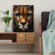 thumbnail image 5 of Qisvanset Framed Canvas Wall Art 12x16 Inch Cheetah Cat Boho Preppy Room Animal Wall Art, 5 of 5