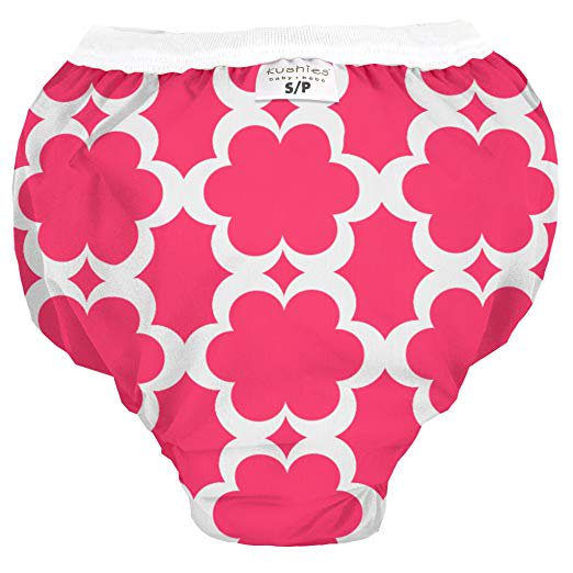 Kushies Baby Waterproof Training Pant (2933 Pounds), Fuchsia Modern