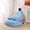 Skyblue, variant on Banana Bean Bag Chair with Ottoman, Floor Sofa Bed with Footrest, Comfy Convertible Lounger for Teens & Adults, Plush Couch for Bedroom, Living Room or Dorm, M-Violet