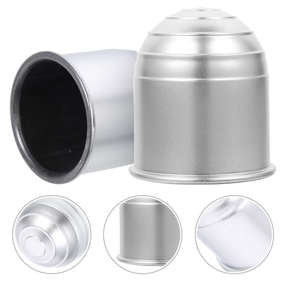 LULULION Trailer Accessories Hitch Ball Cover Round Plastic 2Pcs