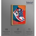 thumbnail image 2 of Primary Sneakers Shapes Canvas Print Retro Wall Decor by Notoriart, Gold Frame, 30 x 45, 2 of 5
