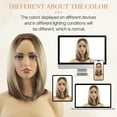 thumbnail image 6 of Phocas Short Bob Wig for Women，Ombre Blonde Straight Hair Wigs No Bangs for Daily Use 12inch, 6 of 9