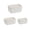 White 3, variant on Ywmsfl Korean Inspired Paper Weave Storage Baskets Set Of 3 Sturdy Foldable Organizers For Bedroom Decors
