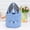 Blue, variant on Easter Basket, Bunny Ears Carrying Basket for Egg Hunt, Large Capacity Foldable Plush Bin, Light Up Handle for Kids, Family Party Decorations and Gift
