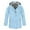 Light Blue, variant on Girls Rain Jacket Hooded Lightweight Windbreaker Softshell Anorak Windproof Outdoor Play Coat Autumn Hiking Walking,Size:9-10 Years