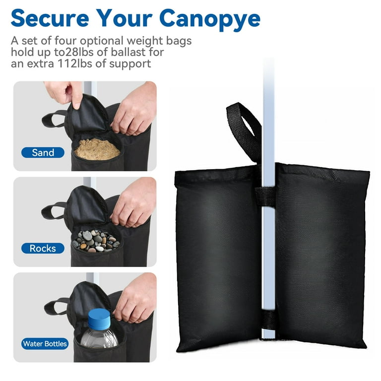 VECUKTY 10x10ft Easy Pop Up Canopy Tent with Zip Sidewalls