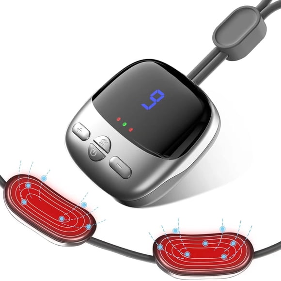Neck Massager with Heat, Electric Pulse Neck Massager Relief Pain, Mini Portable, 4 Modes 9 Intensity 98.6-109.4℉ Adjustable, Best Gifts for Women Men Parents