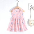 thumbnail image 1 of Bébé Filles Robe Sans Manches Mignon Imprimé Dessin Animé Enfants Princesse Robes Coton Enfants Robe Soleil Vêtements Fille Été Plage Vêtements, 1 of 1