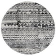thumbnail image 2 of SAFAVIEH Brentwood Rubye Distressed Area Rug, Black/Ivory, 6'7" x 6'7" Round, 2 of 9