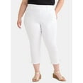 thumbnail image 2 of Terra & Sky Women's Plus Size High Rise Capri Jeggings, 2-Pack, Sizes 0X-5X, 2 of 4