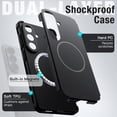 thumbnail image 3 of JETech Magnetic Case for Samsung Galaxy S26, Dual-Layer Heavy Duty Shockproof Cover (Black), 3 of 7