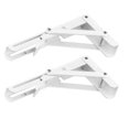 thumbnail image 2 of 1 pair Folding Shelf Brackets Heavy Duty Collapsible Shelf Bracket for Table Work Space Saving DIY Bracket, 2 of 7