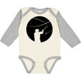 thumbnail image 3 of Inktastic Fly Fishing Silhouette Boys or Girls Long Sleeve Baby Bodysuit, 3 of 5
