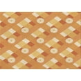 thumbnail image 1 of Ahgly Company Machine Washable Indoor Rectangle Transitional Yellow Orange Area Rugs, 2' x 5', 1 of 7