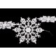 thumbnail image 4 of Juego de 12 adornos colgantes de copos de nieve de 10 cm - Adornos navideños (blanco), 4 of 5