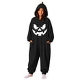 thumbnail image 2 of White Halloween Pumpkin Onesie Pajamas for Family Plush Hooded Costume Polyester Cute Pumpkin Hooded Costume Plush Pumpkin Sleepwear Funny Halloween Party Outfit XL, 2 of 6