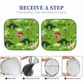 thumbnail image 6 of Disketp 2 Piece Cute Dinosaurs Pattern Windshield Sunshades,Folding Windshield Sun Shade For Car Suv Trucks Sedan,Blocks Uv Rays Sun Visor Protector-Small, 6 of 7