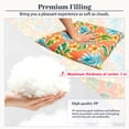 thumbnail image 2 of 18x18 Inch Outdoor Throw Pillows Set of 2, Waterproof & Fade-Resistant, Square Decorative Cushion For Patio Furniture, All Weather Outdoor Pillows (Coral Powder Flowers), 2 of 7