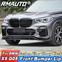For BMW X5 G05 Car Front Bumper Lip Carbon Fiber Splitter Bumper Guard Protector Body Kit Car Accessories 2019-2022 Body Kit