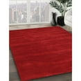 thumbnail image 2 of Ahgly Tapis d'Intérieur Carré Contemporain Rouge Abstrait, 6 Pieds Carré, 2 of 6