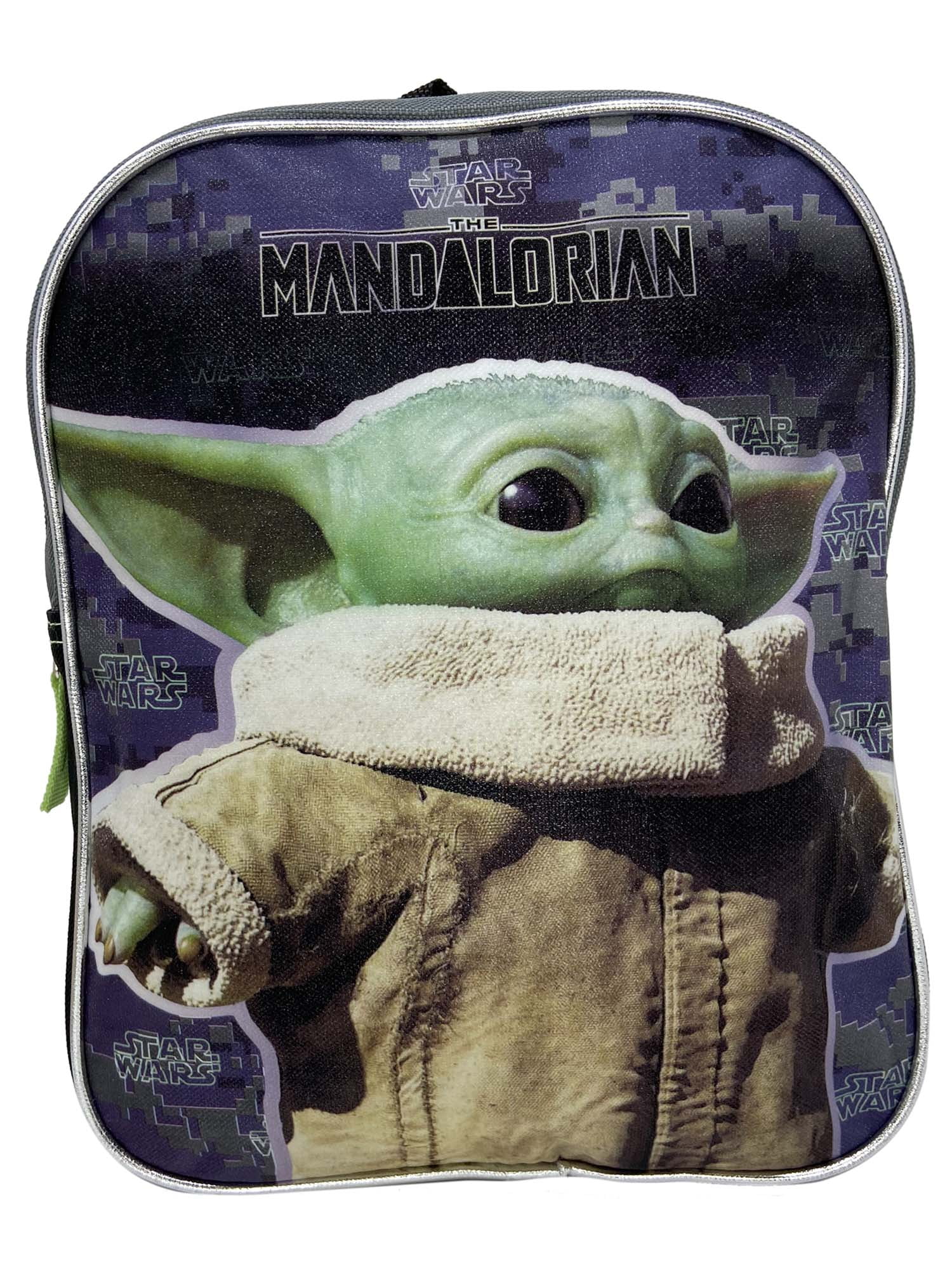 Star WarsThe Child Baby Yoda Shiny Quilted 16 Backpack Standard 