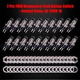 thumbnail image 4 of Mini Push Button Momentary Switches, Ampper 2 Pin On Off 1A 250V AC 7MM Round SPST Normal Close Momentary Pushbutton Switches, 4 of 5