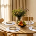 thumbnail image 3 of Round Placemats Purple Gray Floral 15 inch Set of 4 Table Mats for Dining Table Spring Flowers Heat Resistant Non-Slip Kitchen & Home Decorative Place Mat Set, 3 of 8