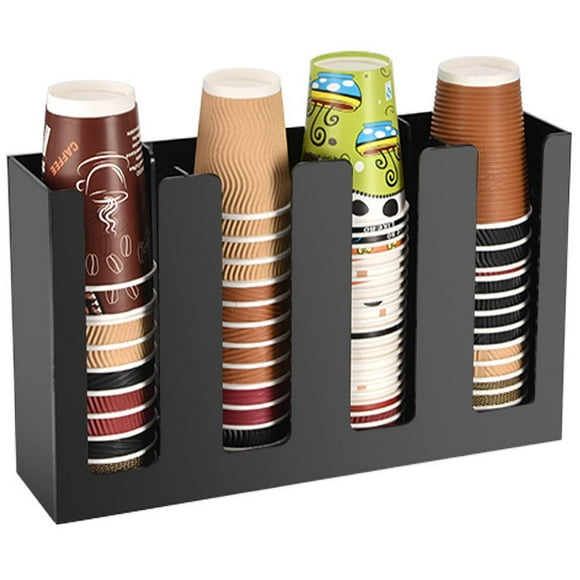Organizador dispensador de tazas de café Tirifer, 4 compartimentos