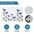 thumbnail image 6 of Blue Flowers Placemats Set of 6, Spring Modern Simple Botanical Floral Plants Placemats for Dining Table, Place Mats for Kitchen Tabletop, Waterproof Wipeable Dining Table Mats Set, 6 of 9