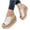 Beige, variant on FRSASU Women Boots Sandals,Summer Womens Slope Heel Thick Bottom Flip Flop Solid Shoes Sandals