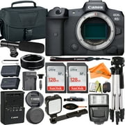 Canon EOS R5 Mirrorless Camera (Body Only) with Mount Adapter + Microphone + 2 Pack SanDisk 128GB + Case + ZeeTech Accessory