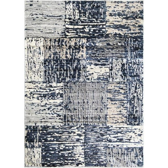 Mayberry Rug PC6113 5X8 5 ft. 3 in. x 7 ft. 3 in. Pacific Flynn Area Rug, Navy