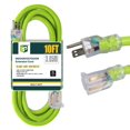 thumbnail image 1 of Cable de extensión EP de 10 pies iluminado para exteriores 10/3 SJTW 1875 W 15 A, 1 of 7