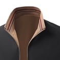 thumbnail image 5 of PNTUTB Jacket for Men Full Zip Stand Collar Long Sleeve Coat Solid Color Casual Comfort Fall Winter Windproof Outwear with Zipper Pocket, 5 of 7