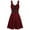 Wine, variant on NGTEVOOS Women Plus Size Sleeveless Camisole Mini Cool Bandage Irregular Hem Dress
