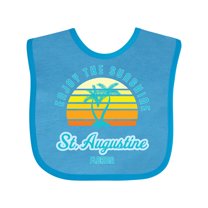 Inktastic Summer Enjoy the Sunshine St. Augustine Florida in Blue Boys or Girls Baby Bib