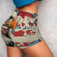 thumbnail image 4 of Fotbe Retro American Eagle Shorts Sin Costuras – Shorts Deportivos de Cintura Alta para Mujer, Elásticos para Gimnasio, Yoga, Running o Ciclismo-Medium, 4 of 8