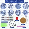thumbnail image 2 of 8Pcs Diamond Painting Coasters with Holder, DIY Cork Base Coaster Diamond Art Kitsfor Beginners, Adults Small Diamond Painting Kit Art Craft Supplies, 2 of 6