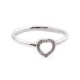 thumbnail image 4 of Authentic Puzzle Heart Frame Ring, Clear CZ 196549CZ-50 EU 5 US, 4 of 5