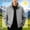 #Gray, variant on DPTALR Men's Thin Sports Multi-Pocket Casual Loose Mountaineering Cargo Outdoor Stand Collar Jacket,Light Blue,Big and Tall Men L