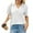 White #013, variant on Womens Polo Shirts Short Sleeve V Neck Collared Golf Tops Summer Casual Business Office Work Blouses White S